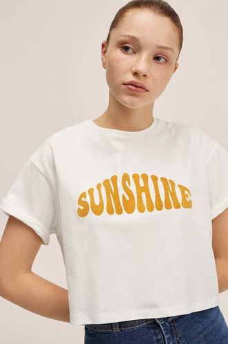 Mango Kids t-shirt bawełniany dziecięcy Sunshine 45.99PLN