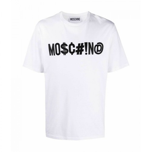 Moschino, 071370401001 T-Shirt Biały, male, 1005.00PLN