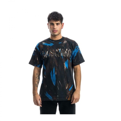 Moschino, T-Shirt Niebieski, male, 397.60PLN