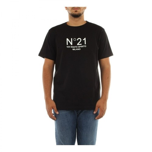 N21, F031 6316 T-shirt Czarny, male, 548.00PLN