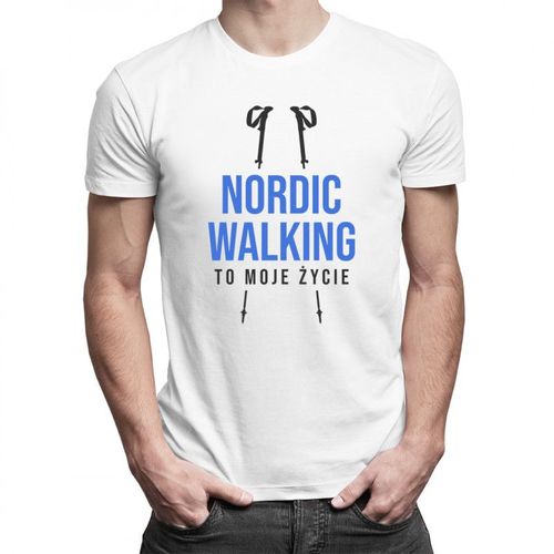 Nordic walking to moje życie - męska koszulka z nadrukiem 69.00PLN
