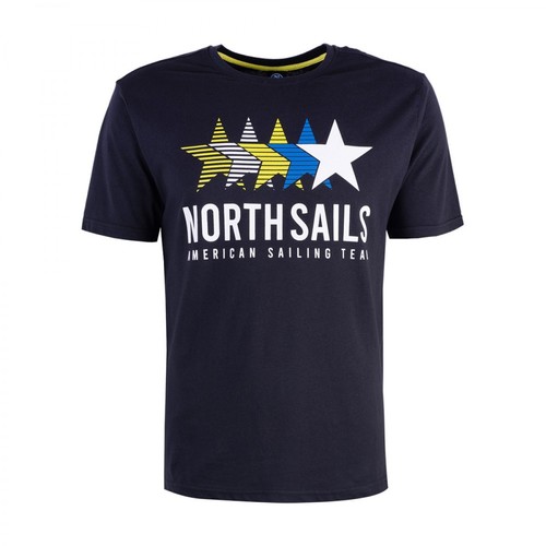 North Sails, T-shirt Czarny, male, 142.00PLN