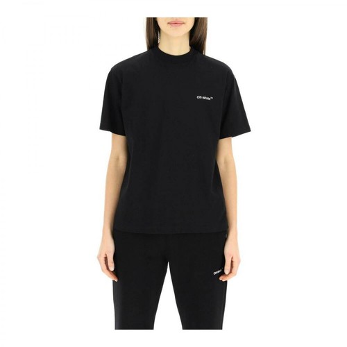 Off White, diagonals t-shirt Czarny, female, 1505.00PLN