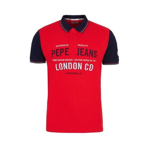 Pepe Jeans, Koszulka Polo Czerwony, male, 139.50PLN