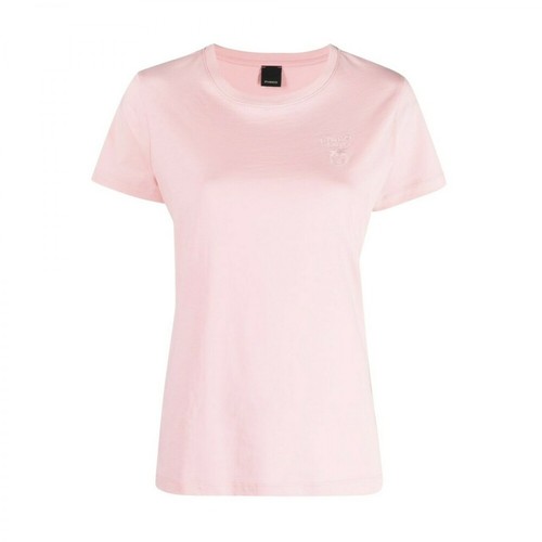 Pinko, Klasyczny T-Shirt Różowy, female, 245.00PLN