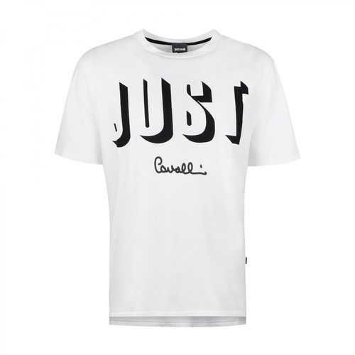 Roberto Cavalli, T-shirt Biały, male, 302.94PLN