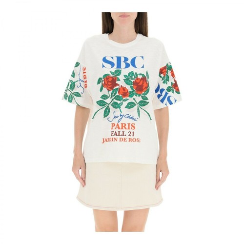 See by Chloé, printed t-shirt Biały, female, 616.00PLN