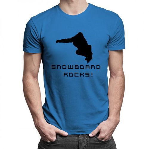 Snowboard Rocks! - męska koszulka z nadrukiem 69.00PLN