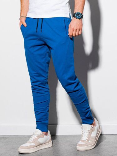 Spodnie męskie dresowe joggery P952 - niebieskie 59.00PLN