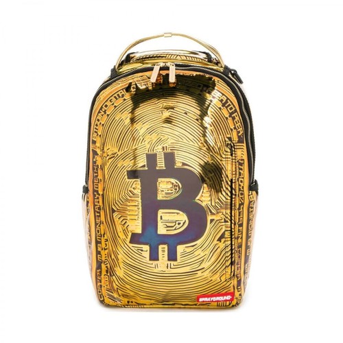 Sprayground, Bitcoin Backpack Żółty, male, 584.17PLN