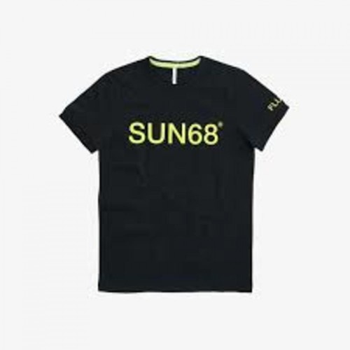 Sun68, T-Shirt Print Fluo Czarny, unisex, 189.00PLN