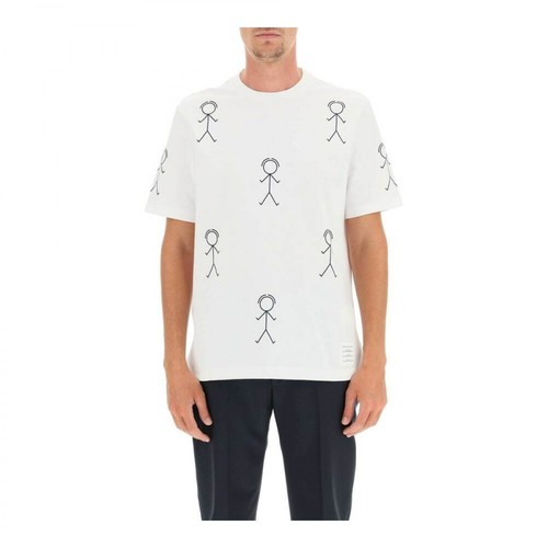 Thom Browne, t-shirt Biały, male, 2873.00PLN