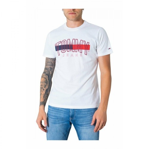 Tommy Jeans, T-Shirt Biały, male, 295.07PLN