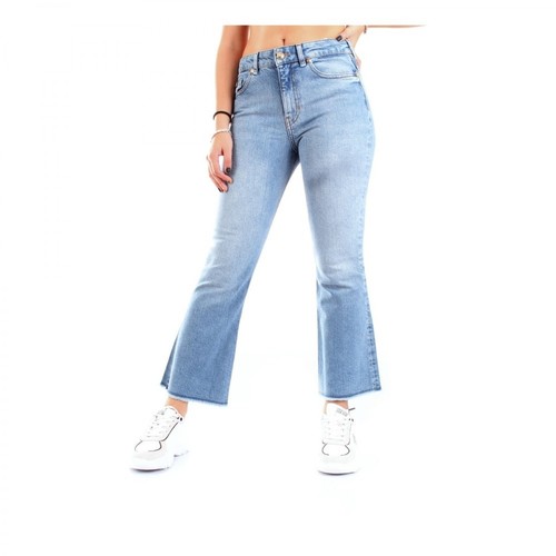 Versace Jeans Couture, A1Hza0H460564 Spodnie damskie Niebieski, female, 795.00PLN