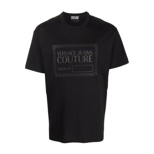 Versace Jeans Couture, T-shirt Czarny, male, 241.47PLN