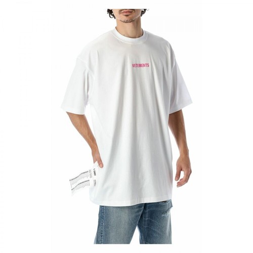 Vetements, T-Shirt Ue52Tr120W1602 Biały, male, 1636.31PLN