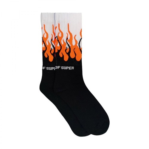 Vision OF Super, Socks Double Flames Czarny, male, 116.00PLN