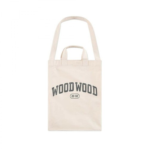 Wood Wood, Torba High Canvas Shopper 12130209-9023 Beżowy, female, 401.35PLN