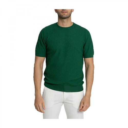 +39 Masq, Classic Crew Neck T-Shirt Zielony, male, 730.00PLN