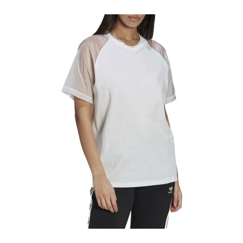 Adidas, T-shirt Fakten Tee Biały, female, 320.00PLN