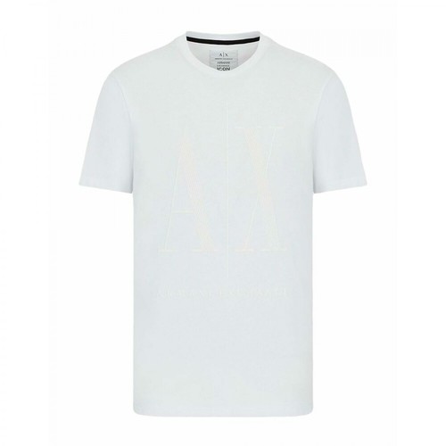 Armani Exchange, T-shirt Biały, male, 195.00PLN