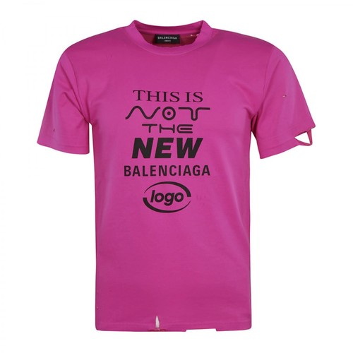 Balenciaga, This IS NOT FIT T-Shirt Różowy, male, 1496.00PLN