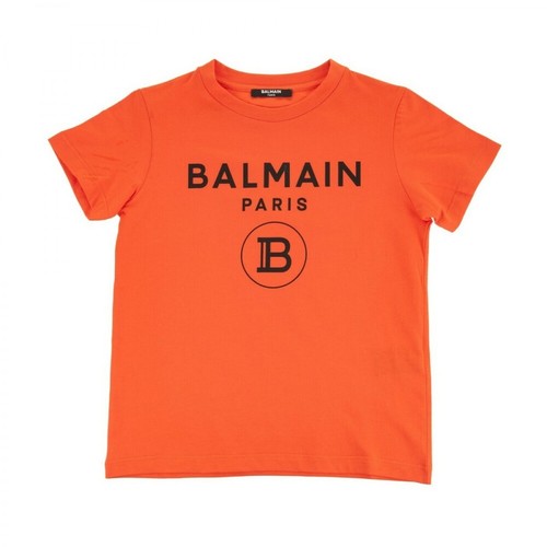 Balmain, T-shirt Pomarańczowy, male, 525.00PLN