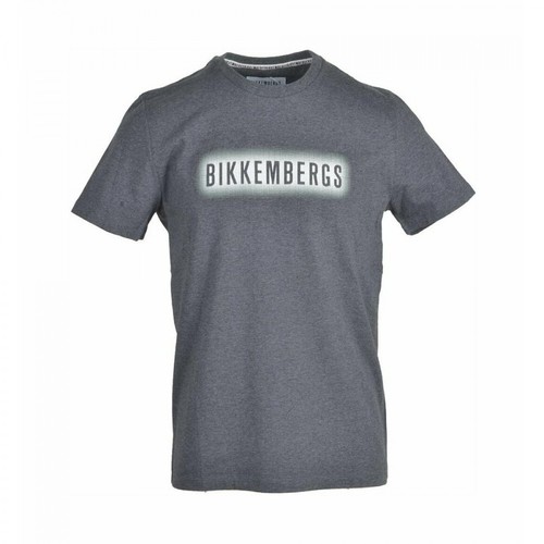 Bikkembergs, T-Shirt Szary, male, 318.68PLN