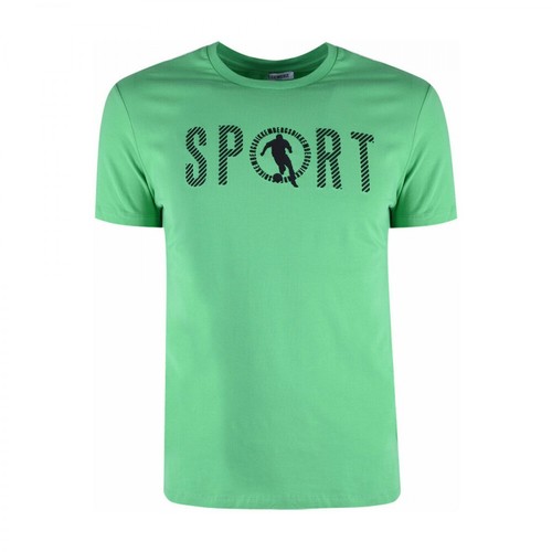 Bikkembergs, T-Shirt Zielony, male, 219.00PLN