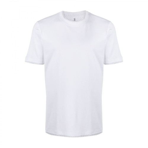 Brunello Cucinelli, T-shirt Biały, male, 1186.00PLN