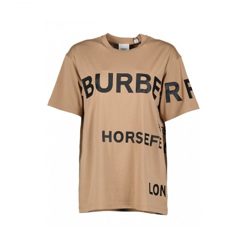 Burberry, Carrick T-shirt Beżowy, male, 1824.00PLN
