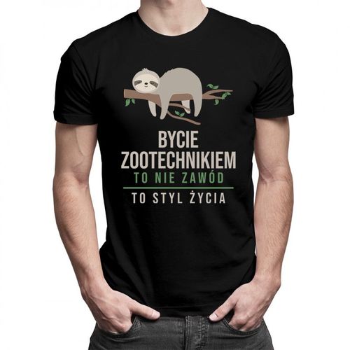 Bycie zootechnikiem to styl życia - męska koszulka z nadrukiem 69.00PLN