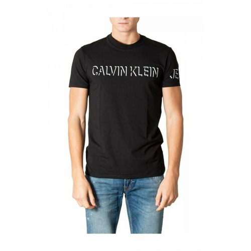 Calvin Klein Jeans, T-Shirt Czarny, male, 342.28PLN