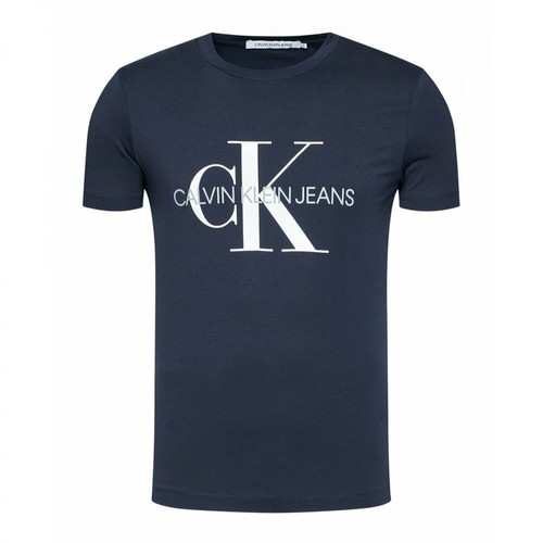 Calvin Klein Jeans, T-Shirt Niebieski, male, 342.28PLN