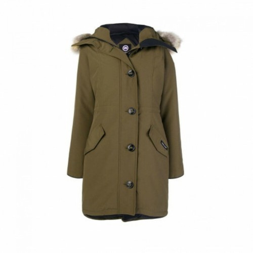 Canada Goose, Rossclair - Parka with hood and fur coat Zielony, female, 4576.00PLN