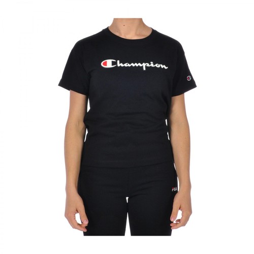 Champion, T-Shirt Czarny, female, 98.00PLN