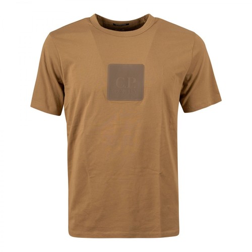 C.p. Company, T-Shirt Brązowy, male, 393.00PLN