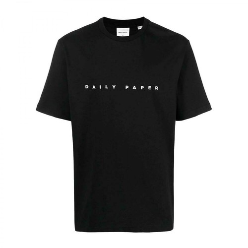 Daily Paper, T-Shirt Logo Czarny, male, 294.00PLN