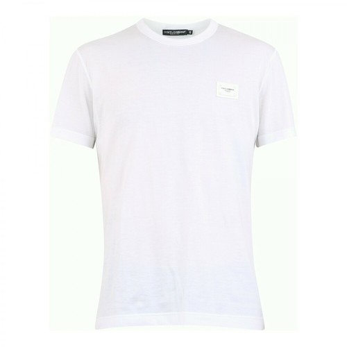 Dolce & Gabbana, Branded T-shirt Biały, male, 1250.00PLN