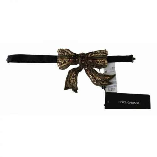 Dolce & Gabbana, Crystal Beaded Sequined Catwalk Necklace Pomarańczowy, female, 3808.36PLN