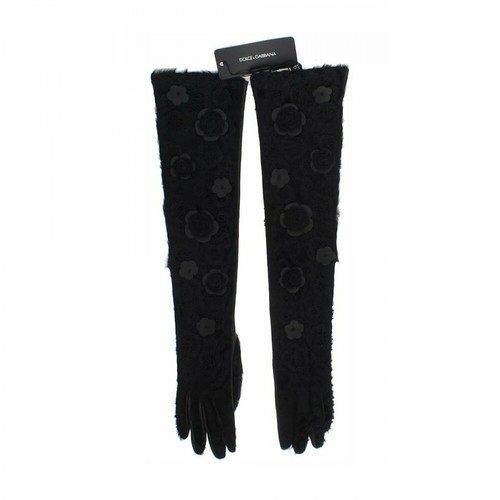 Dolce & Gabbana, Elbow Gloves Czarny, female, 4040.49PLN