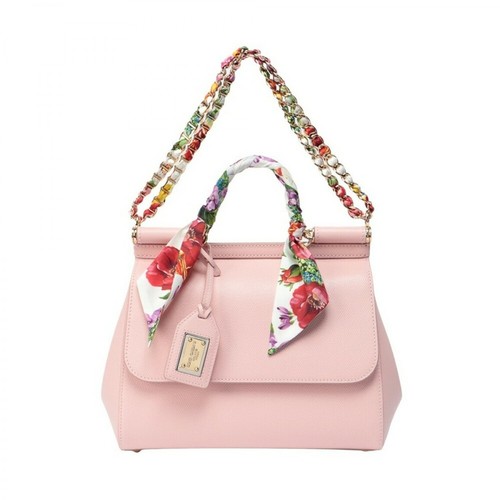 Dolce & Gabbana, HOT Stuff Sicily Handbag Różowy, female, 7980.00PLN