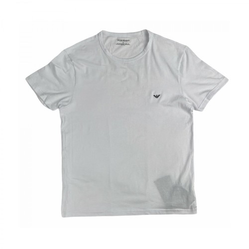 Emporio Armani, 111267-Cc717 T-shirt maniche corte Biały, male, 320.00PLN