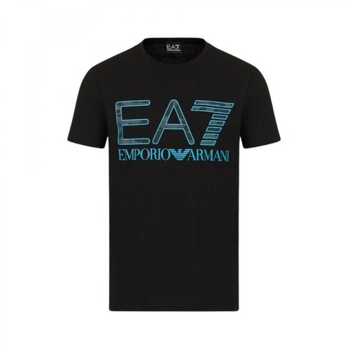 Emporio Armani EA7, T-Shirt 3Kpt27Pj7Cz Czarny, male, 317.73PLN