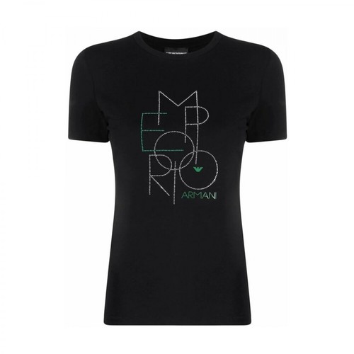 Emporio Armani, T-shirt Czarny, female, 411.00PLN