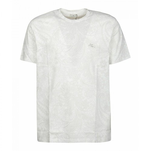 Etro, 1Y02099800991 T-Shirt Biały, male, 879.00PLN