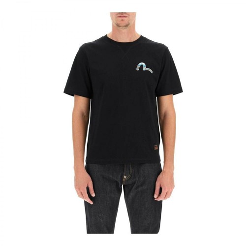 Evisu, seagull print t-shirt Czarny, male, 694.00PLN