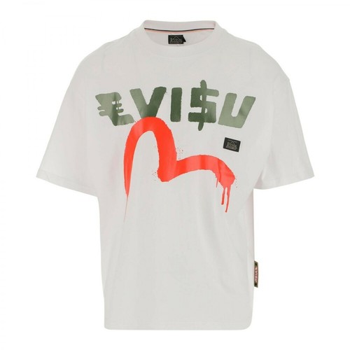 Evisu, T-shirt Biały, male, 534.00PLN