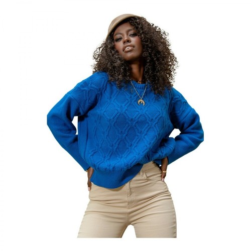Fobya, Wełniany sweter Niebieski, female, 500.00PLN