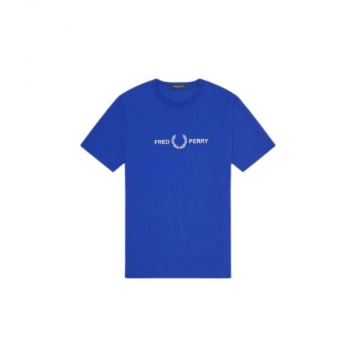 Fred Perry, T-shirt Niebieski, male, 329.00PLN